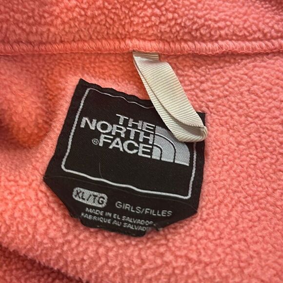 The North Face Denali Girls Full Zip Jacket size XL Gray Pink - Picture 7 of 13